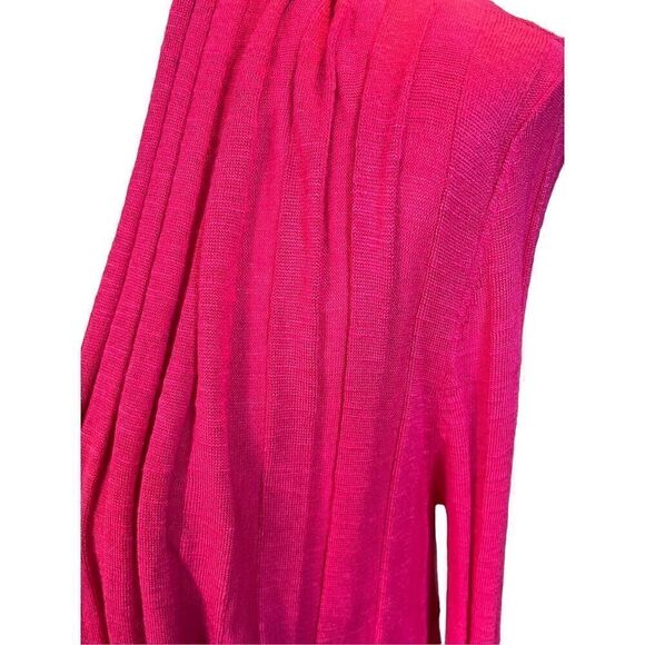 International Concepts Women's Pink Waterfall Tie Front Cardigan Medium - Picture 10 of 15